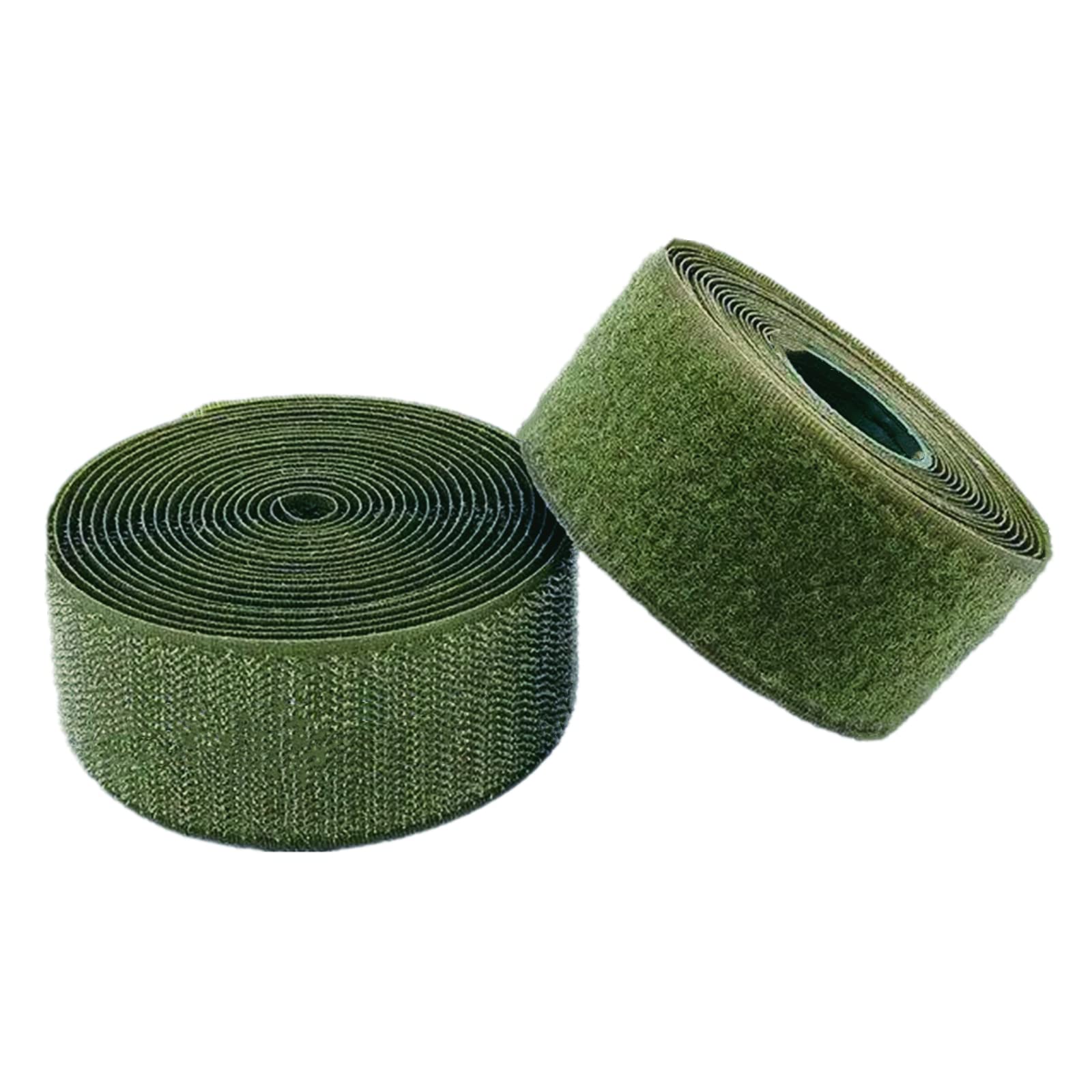 Haushaltswäsche Nähen Klettband for Aufnähen, 25 mm, Nicht klebende Befestigungsstreifen for Stoff, DIY, Handwerk, Einrichtung, Kleidung(Army Green,25mm x 10Yards) von NIUSABOU