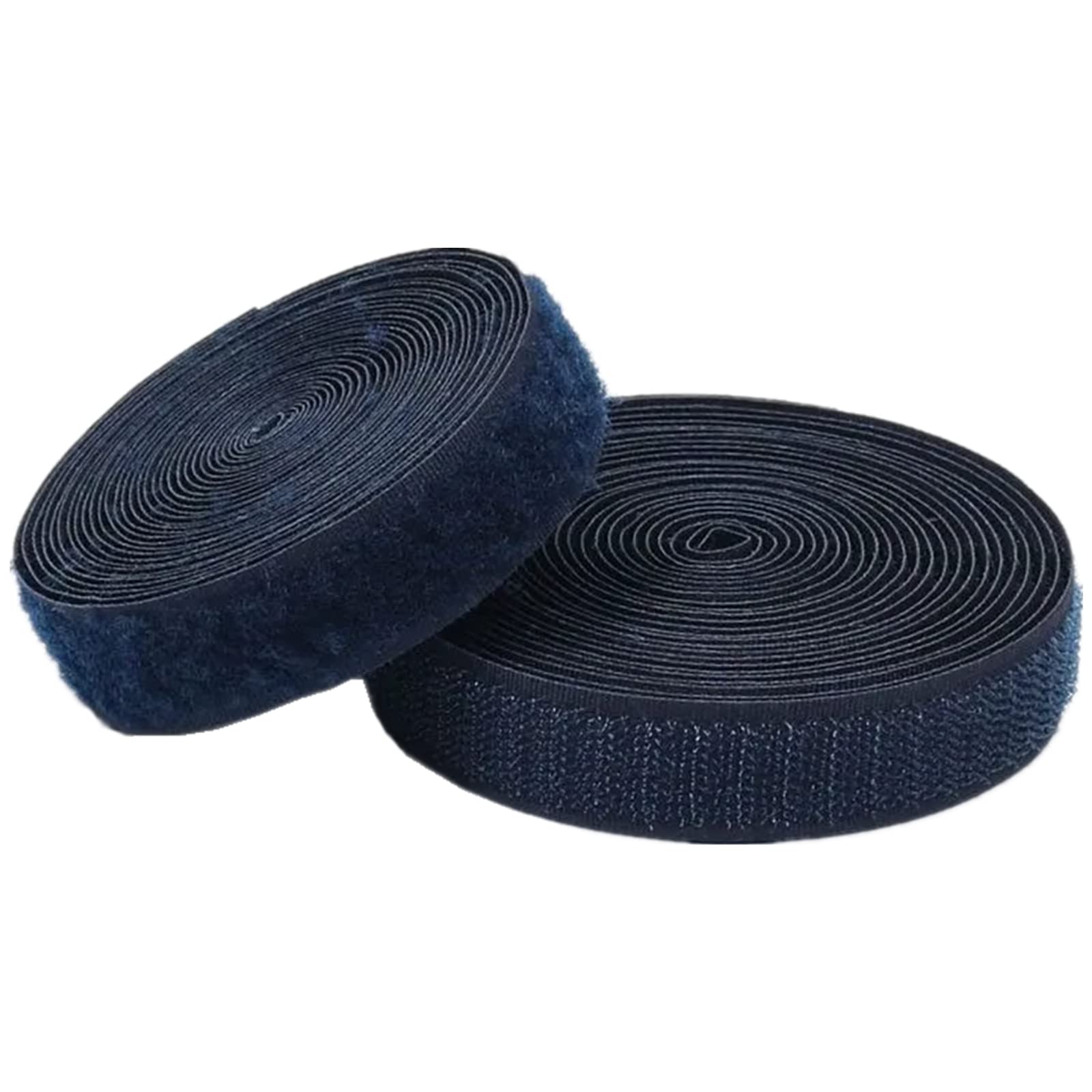 Haushaltswäsche Nähen Klettband for Aufnähen, 25 mm, Nicht klebende Befestigungsstreifen for Stoff, DIY, Handwerk, Einrichtung, Kleidung(Navy Blue,25mm x 25Yards) von NIUSABOU