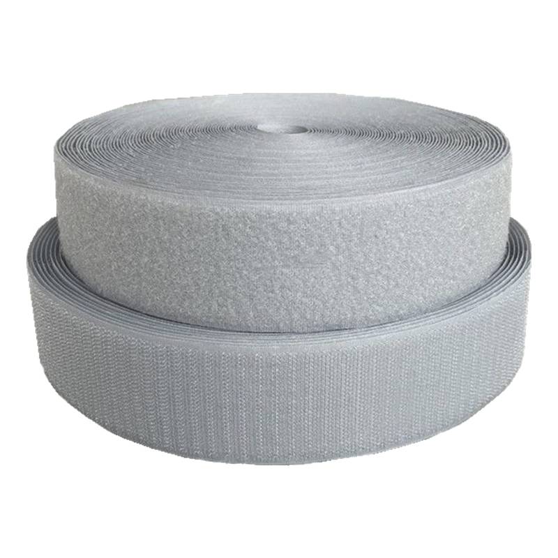 Haushaltswäsche Nähen Klettband for Aufnähen, 50 mm, grau-schwarzes Stoffverschluss-Klebeband for Kleidung, Bastelarbeiten, Nähprojekte rund um Zuhause und im Büro(Grey,50MM x 10 Yards) von NIUSABOU