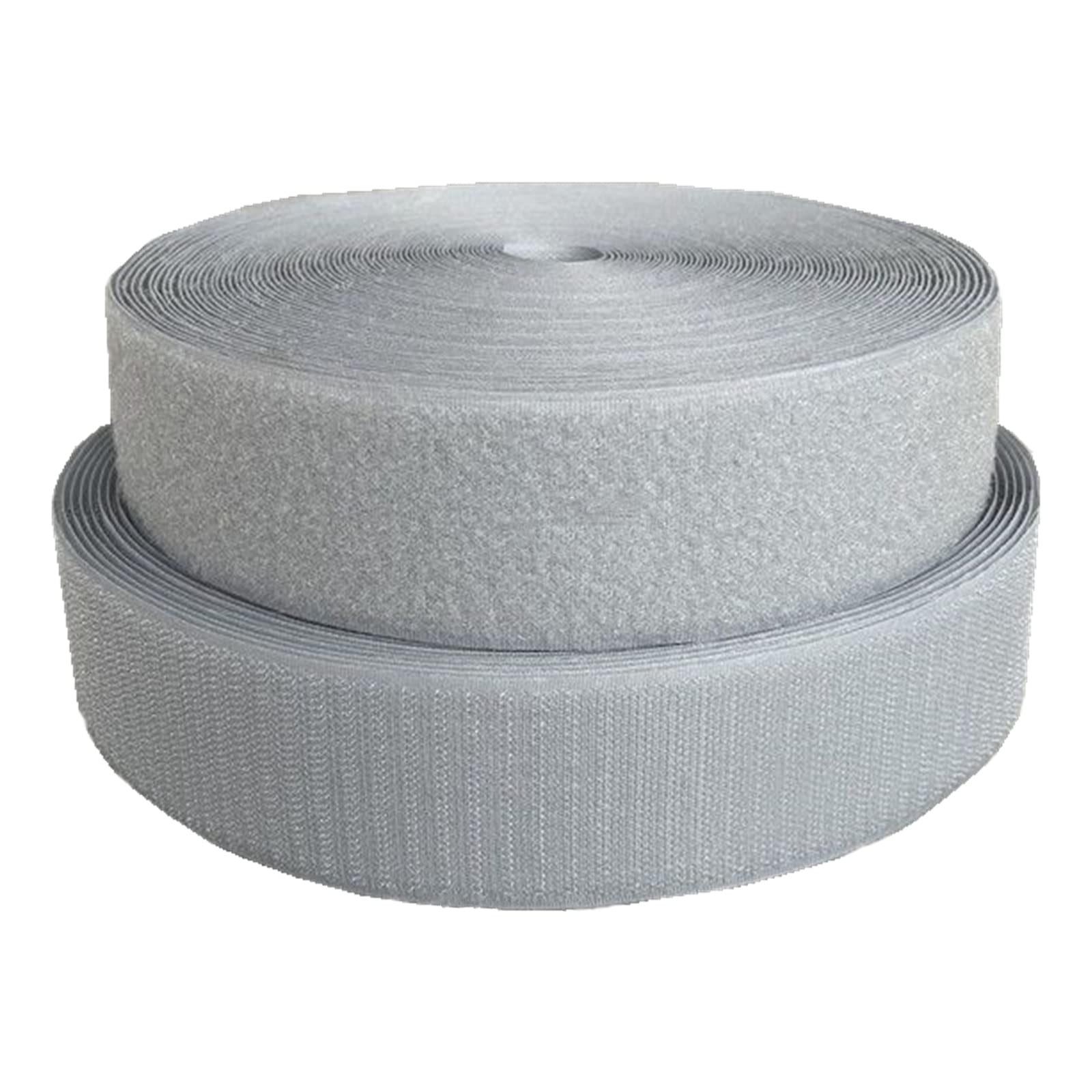 Haushaltswäsche Nähen Klettband for Aufnähen, 50 mm, grau-schwarzes Stoffverschluss-Klebeband for Kleidung, Bastelarbeiten, Nähprojekte rund um Zuhause und im Büro(Grey,50MM x 5 Yards) von NIUSABOU