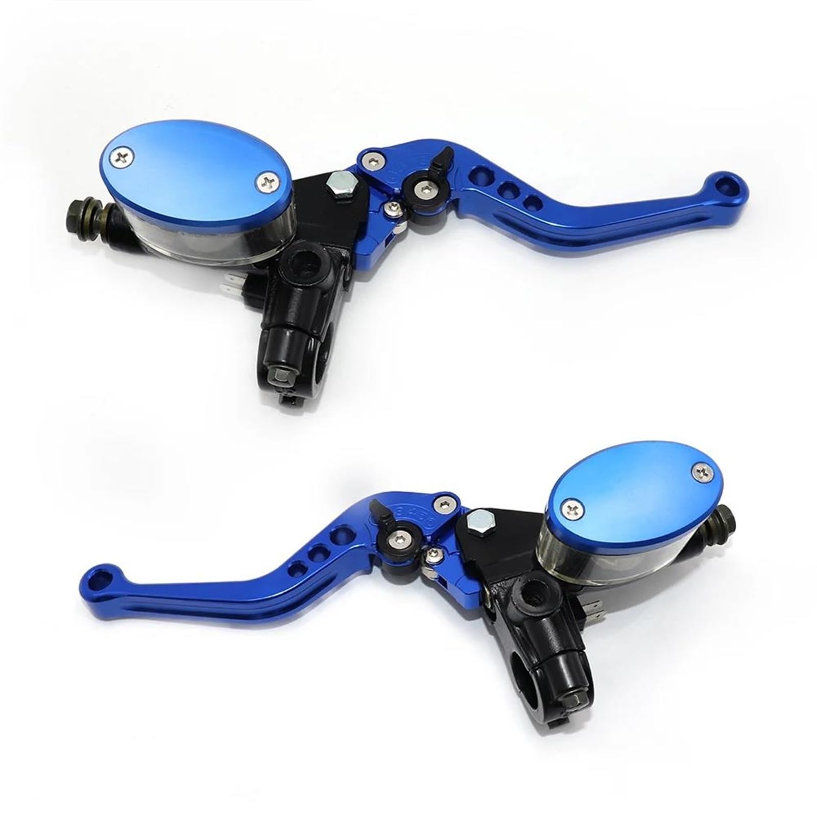 Klappbare Bremskupplung, Motorrad-Bremskupplungshebel Motorrad-Bremskupplungshebel Einstellbarer Geschwindigkeitsgriff Hydraulischer Hauptzylinder for wartungsfähige Brems- und Kupplungshebel(Blue) von NIUSABOU