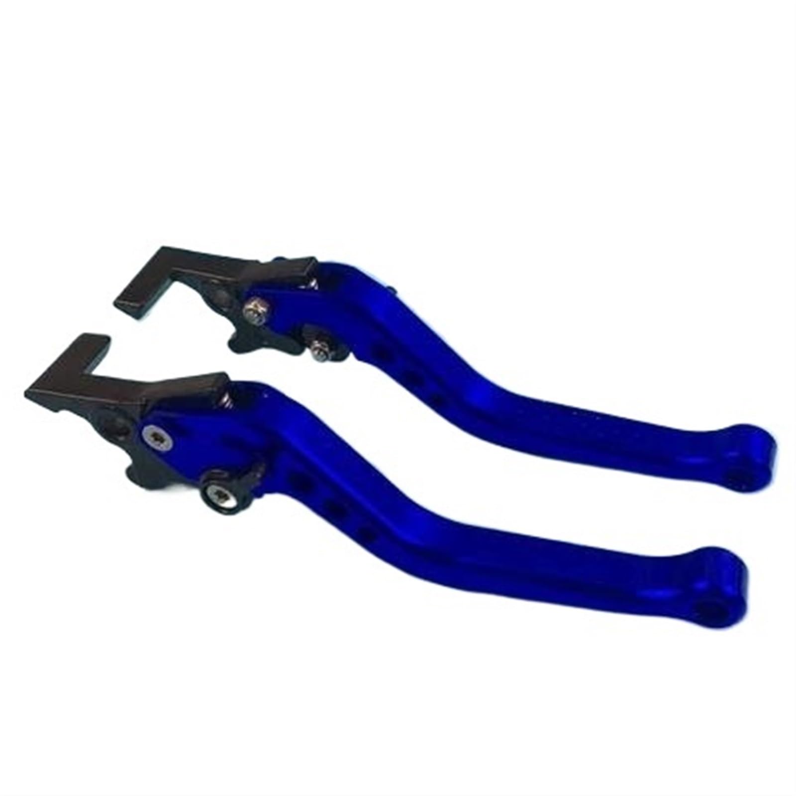 Klappbare Bremskupplung, Motorrad Doppelscheibe Hydraulische Leitung Bremskupplungshebel Bar Scooter E-Bike Brems- und Kupplungshebel(Blue) von NIUSABOU