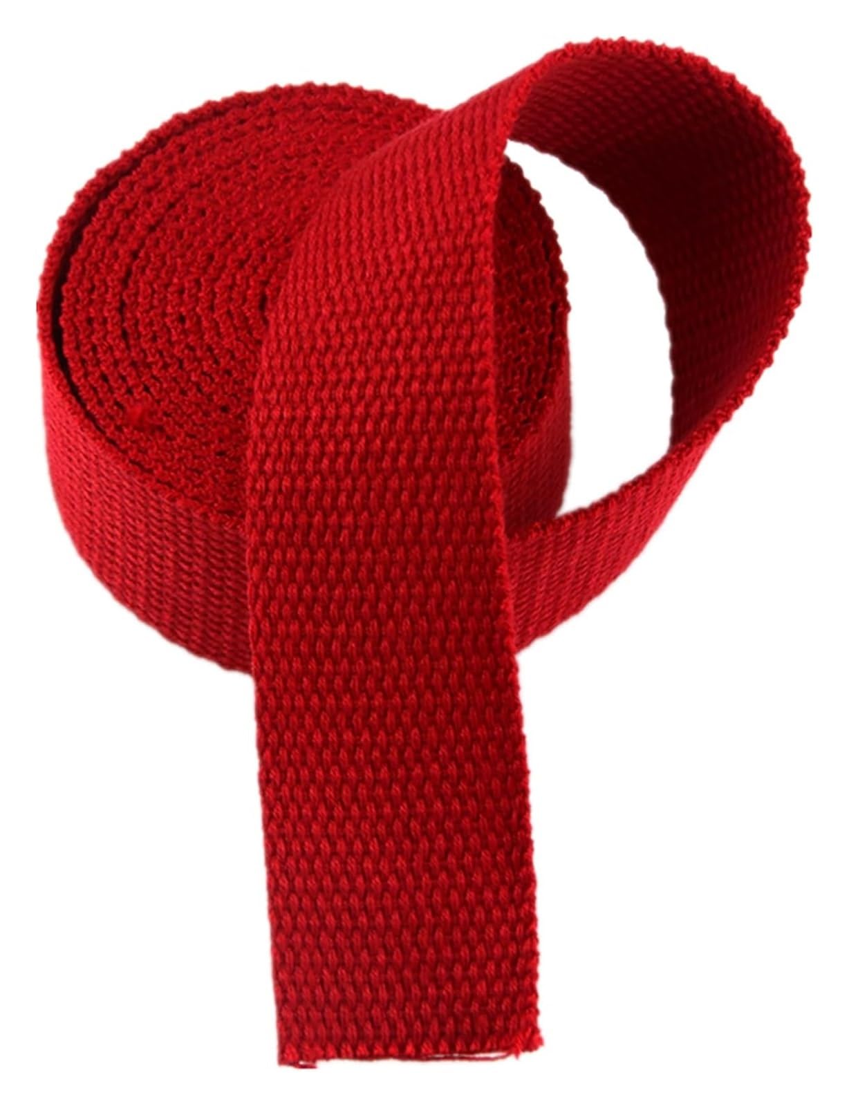 Nylon schweres Band 20 mm, 25 mm, 38 mm, 50 mm, 5 Yards Baumwoll-Gurtband for Taschen, Rucksäcke, Gepäck-/Frachtumreifung(Red,20MM) von NIUSABOU