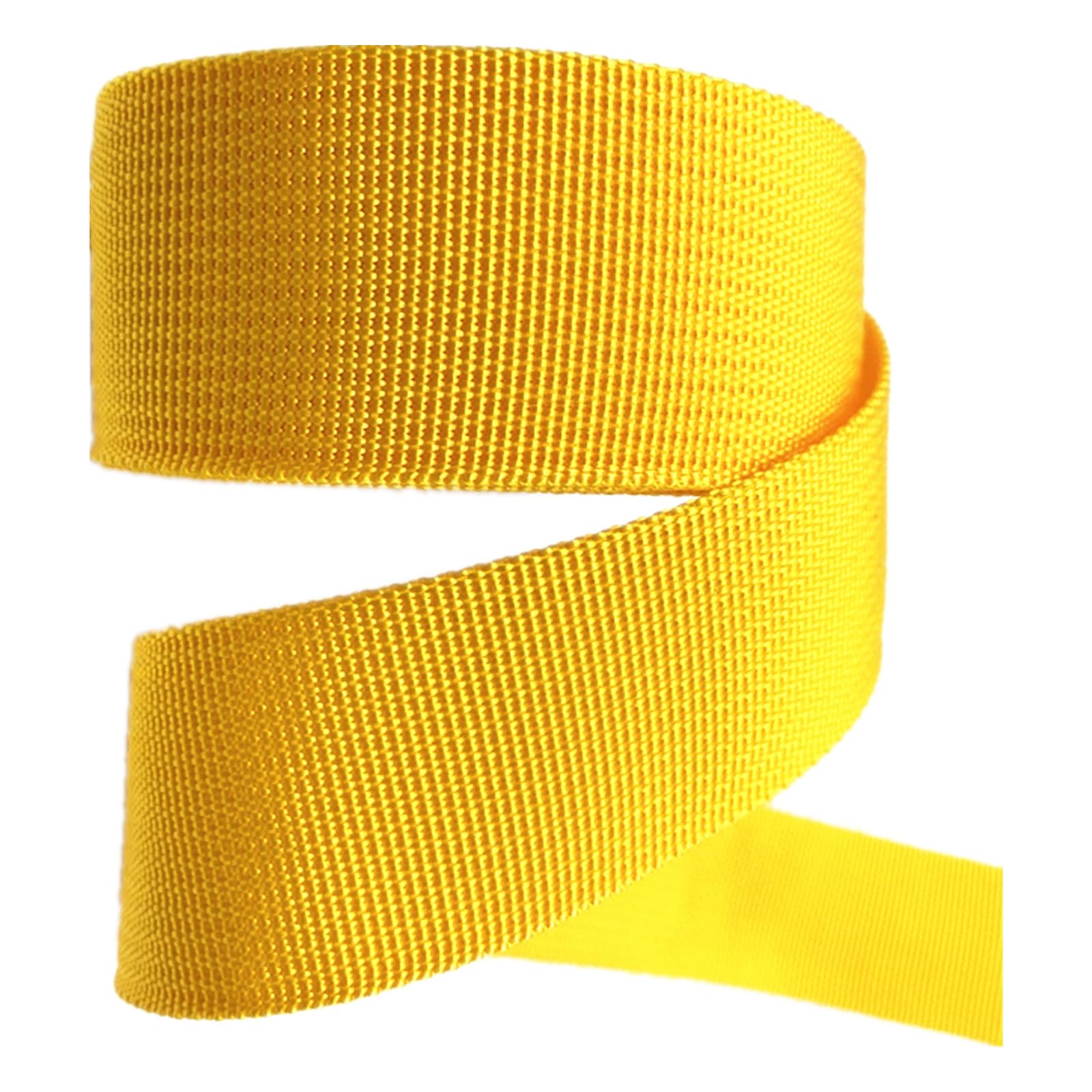 Nylon schweres Band 20 mm Polypropylen-Gurtband for die Herstellung von Taschen, Heimwerkerarbeiten, Haustierhalsbänder, Gepäckgurte, Outdoor-Klettern(Yellow,20MM x 20 Yards) von NIUSABOU