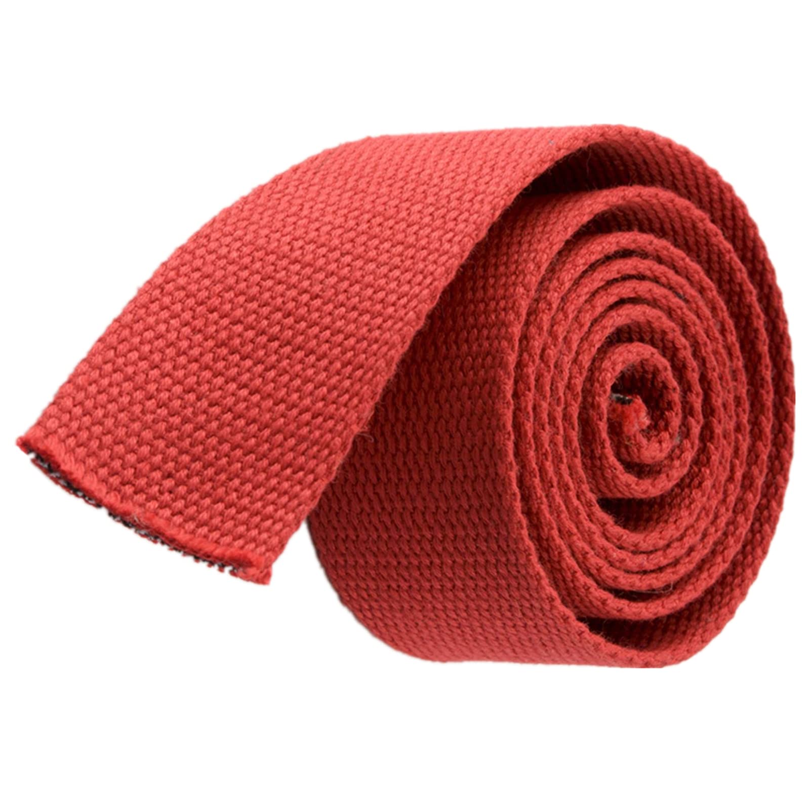 Nylon schweres Band Baumwoll-Gurtband for Taschen, 20 mm, 25 mm, 38 mm, 50 mm breit – Dicke 1,3 mm – 5 oder 10 Yards Länge(Red,38MM x 5Yards) von NIUSABOU