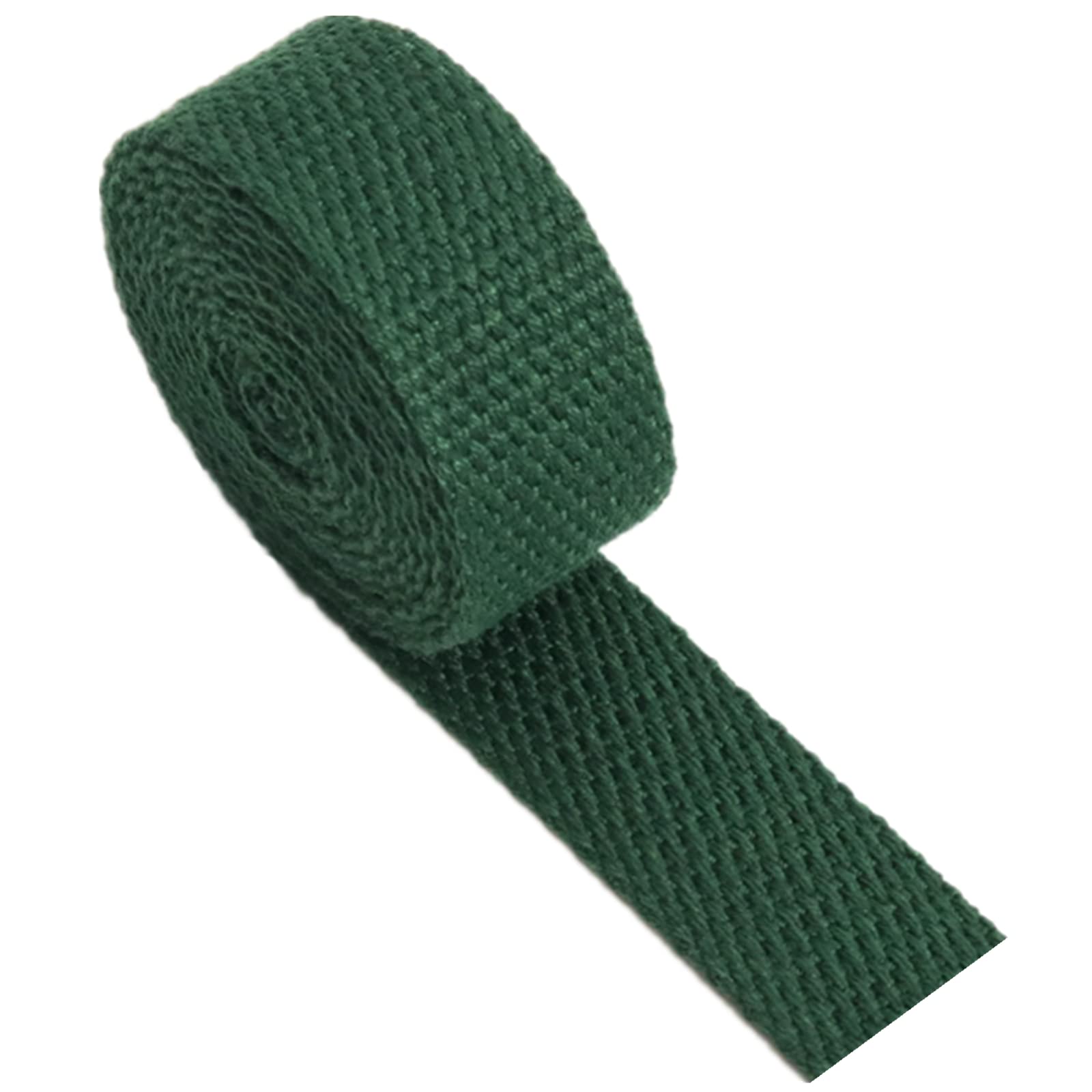 Nylon schweres Band Baumwoll-Gurtband for Taschen, Griffe, Gepäck, Ladung, 20 mm, 25 mm, 38 mm, 50 mm breit(DarkGreen,25MM x 10Yards) von NIUSABOU