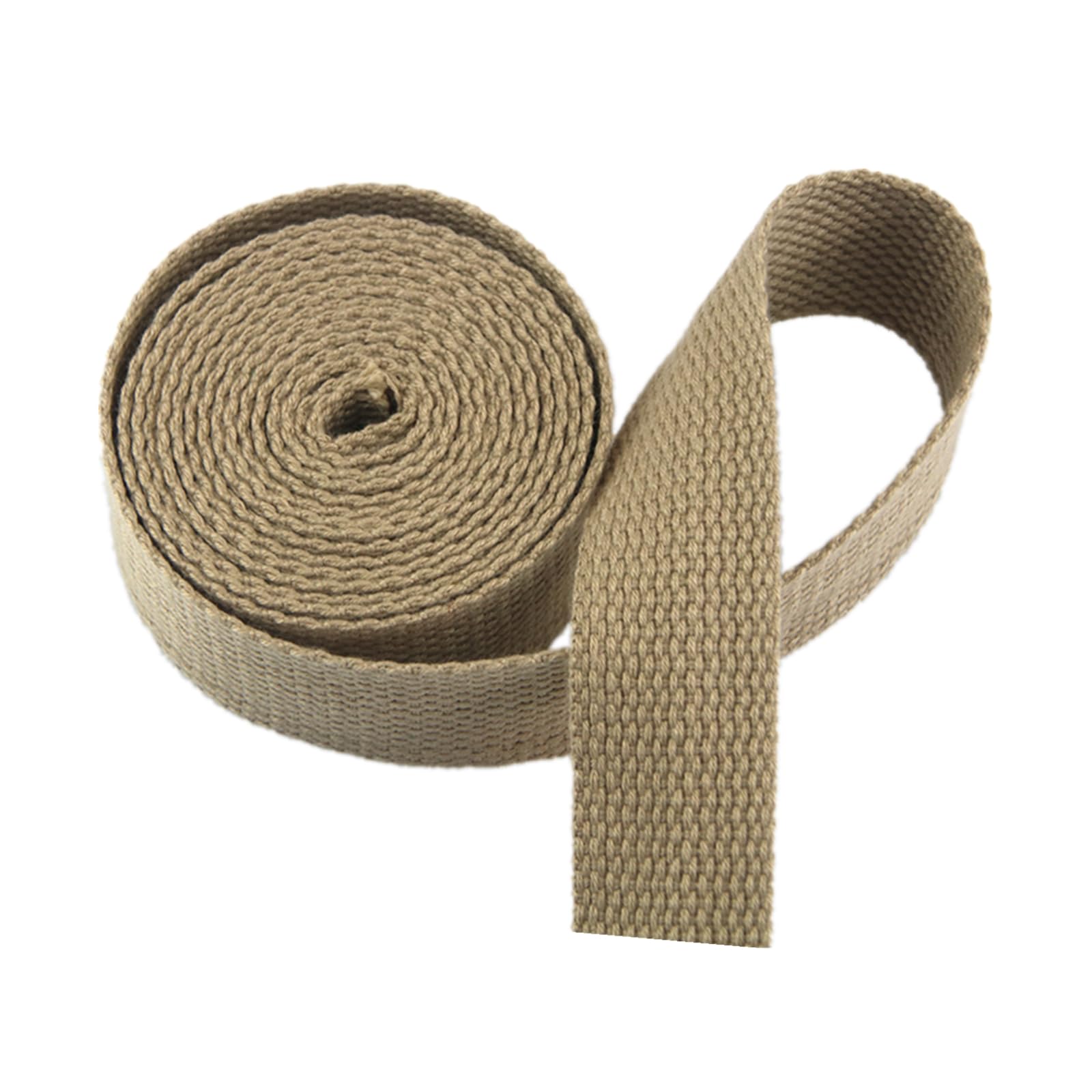 Nylon schweres Band Baumwollgurtband for Taschengurte, 25 mm, Dicke 1,3 mm, Länge 5, 10 oder 20 Yards(Khaki,25MM x 20Yards) von NIUSABOU