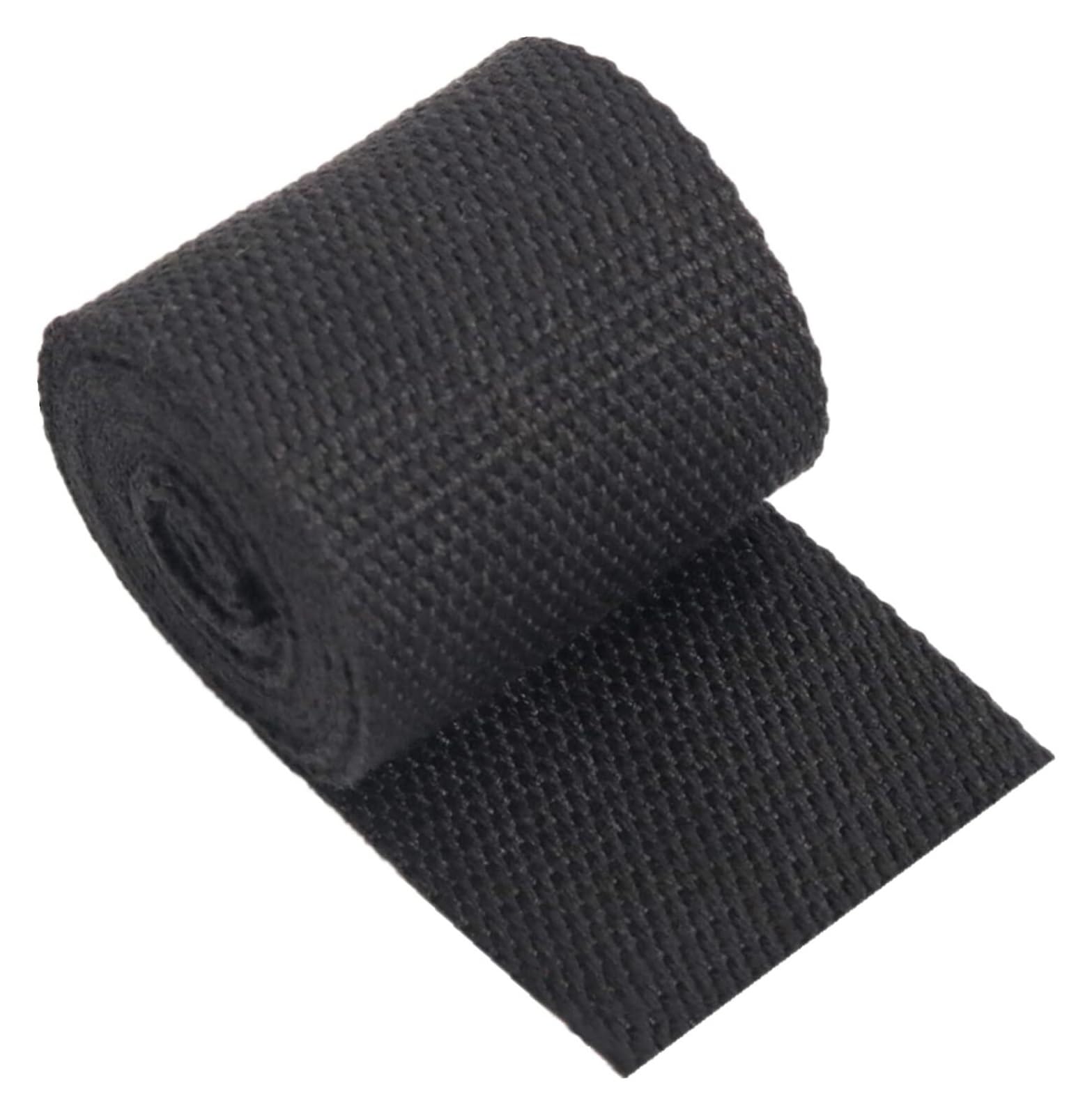 Nylon schweres Band Canvas-Baumwoll-Gurtband, 20 mm, Klebeband, Polsterung, Rucksack, Gepäck, Umreifung, DIY-Handwerk, 5/10/20 Yards Länge(Black,20MM x 10Yard) von NIUSABOU