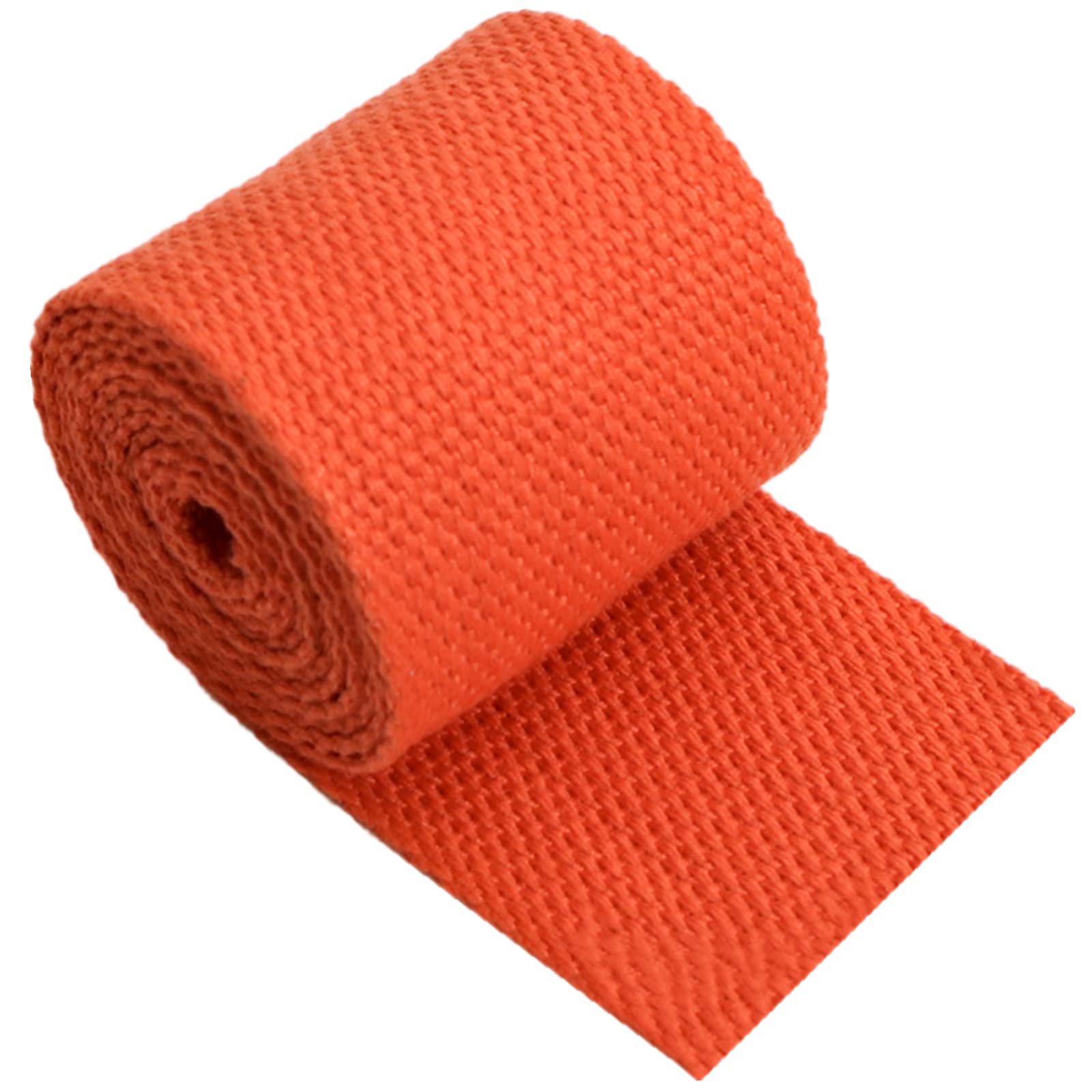 Nylon schweres Band Canvas-Baumwoll-Gurtband, 20 mm, Klebeband, Polsterung, Rucksack, Gepäck, Umreifung, DIY-Handwerk, 5/10/20 Yards Länge(Orange,20MM x 10Yard) von NIUSABOU