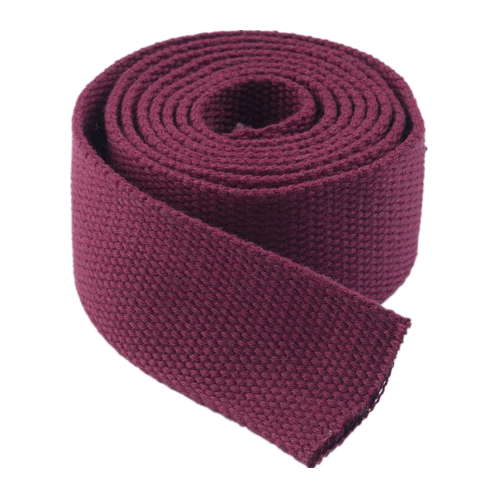 Nylon schweres Band Canvas-Baumwoll-Gurtband, 20 mm, Klebeband, Polsterung, Rucksack, Gepäck, Umreifung, DIY-Handwerk, 5/10/20 Yards Länge(WineRed,20MM x 10Yard) von NIUSABOU