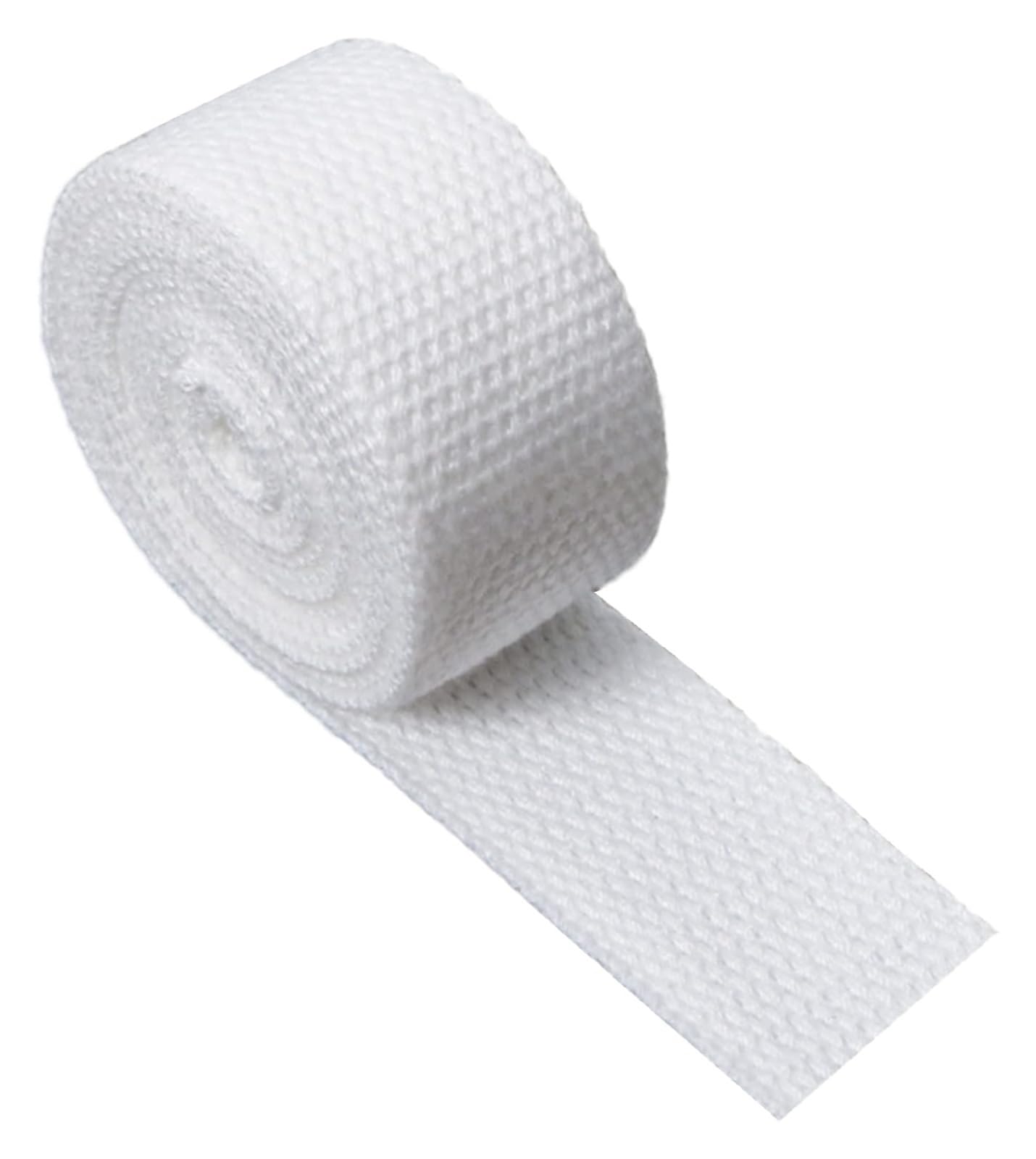 Nylon schweres Band Gurtband, Baumwoll-Polstergurtband for Taschengurte, Rucksack-Rucksack-Gepäck-Frachtumreifungsgürtel(White,25MM x 5Yards) von NIUSABOU