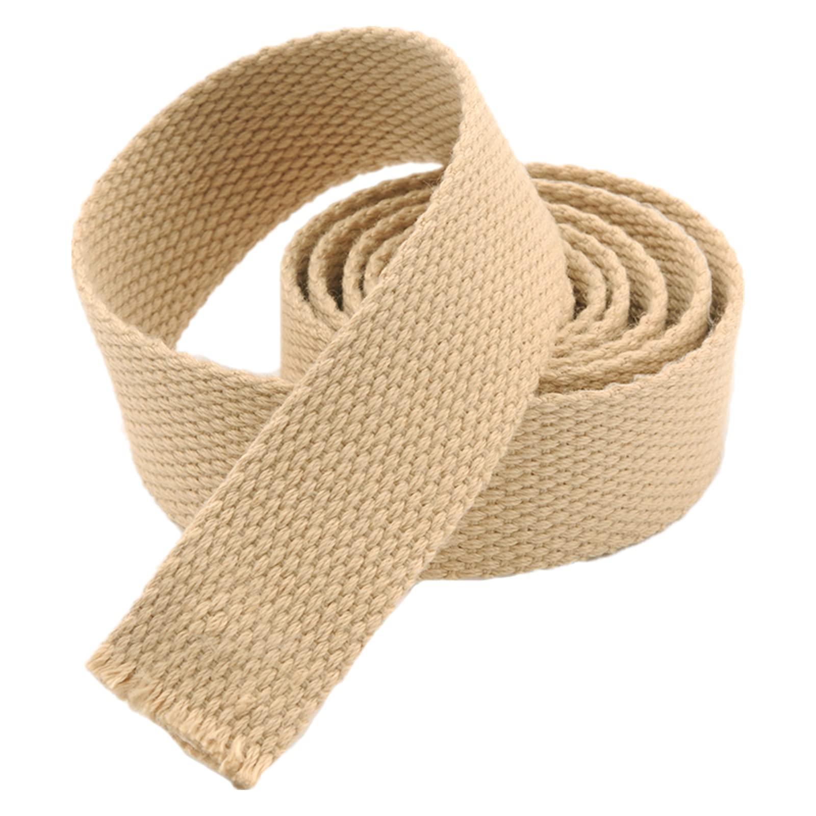 Nylon schweres Band Gurtband 50 mm, Baumwoll-Gurtband for Taschen, breites Polster-Gurtband for Rucksäcke, Rucksäcke, Gepäck-Frachtumreifung(Khaki,50MM x 50Yard) von NIUSABOU