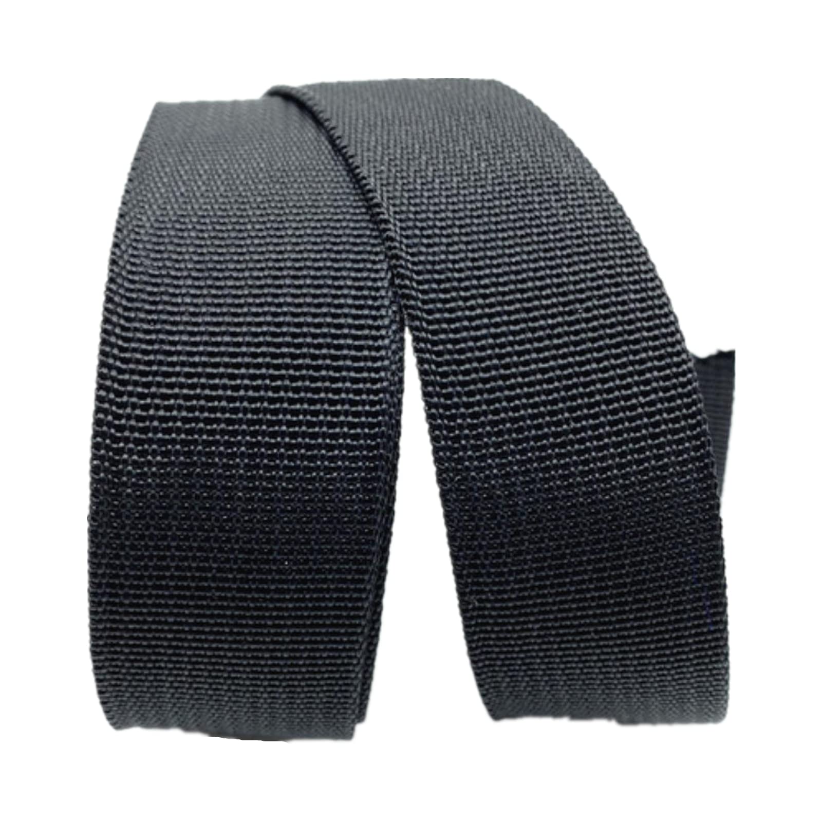 Nylon schweres Band Gurtband 50 mm, strapazierfähiges Polypropylen-Gurtband for Rucksäcke, Rucksäcke, Gepäck/Fracht-Umreifung(Black,50MM x 10Yard) von NIUSABOU