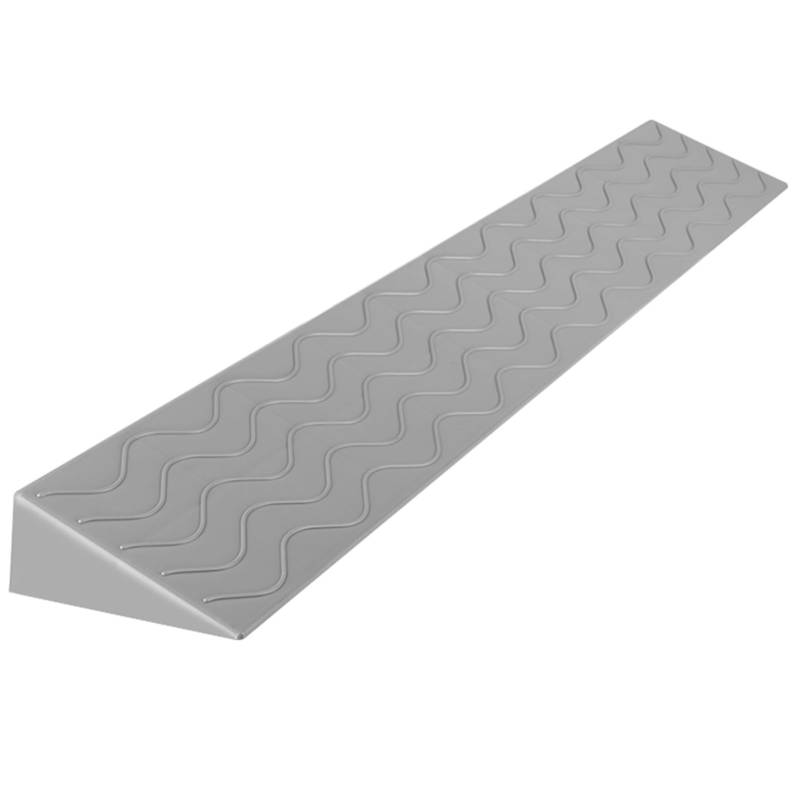 Rollstuhl Schwelle Übergang Kunststoff-Schwellenrampe, Rollstuhlrampe for den Innen- und Außenbereich, Badezimmer, Garage und Supermarkteingang(Grey,100x12x5cm) von NIUSABOU