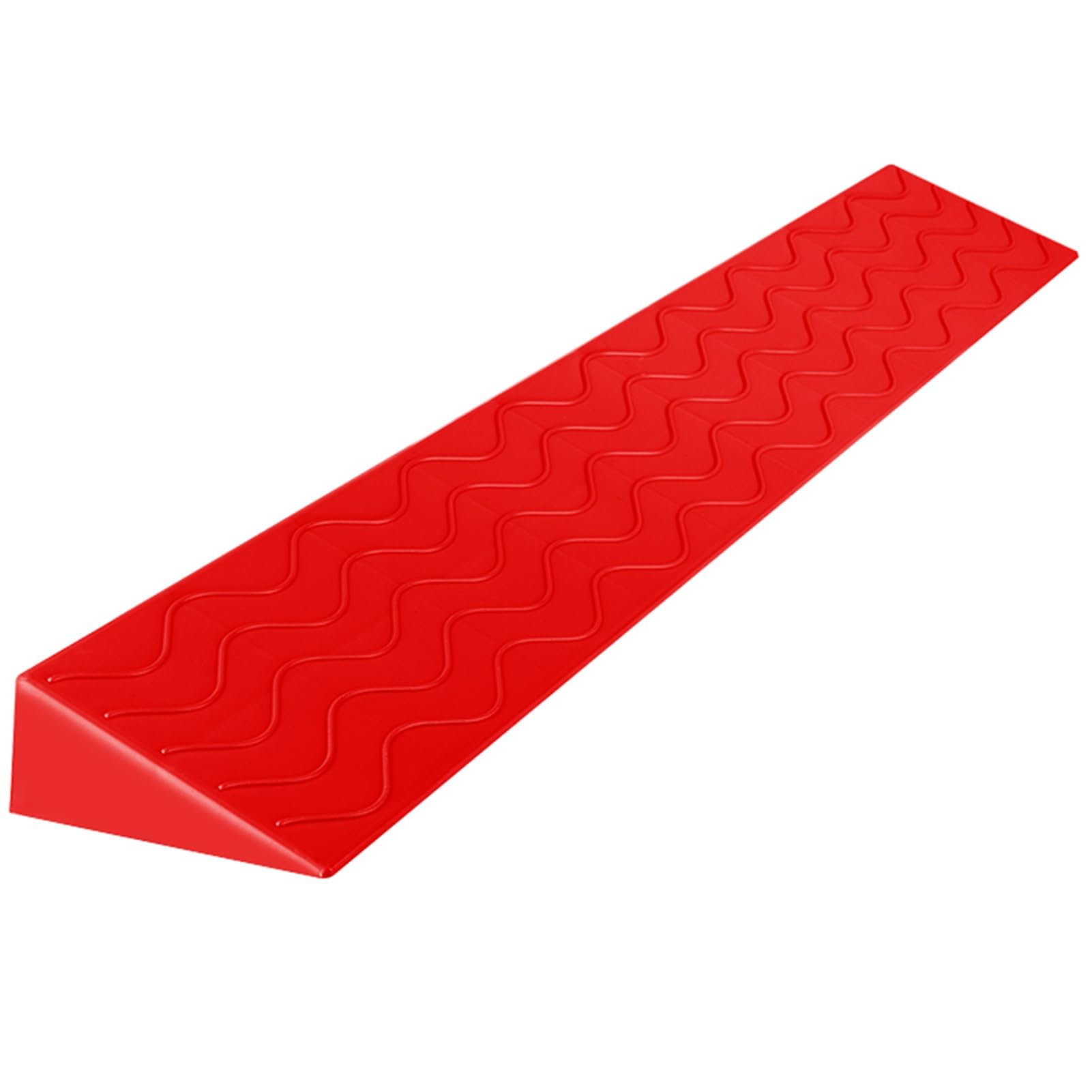 Rollstuhl Schwelle Übergang Kunststoff-Schwellenrampe, Rollstuhlrampe for den Innen- und Außenbereich, Badezimmer, Garage und Supermarkteingang(Red,100x13x6cm) von NIUSABOU