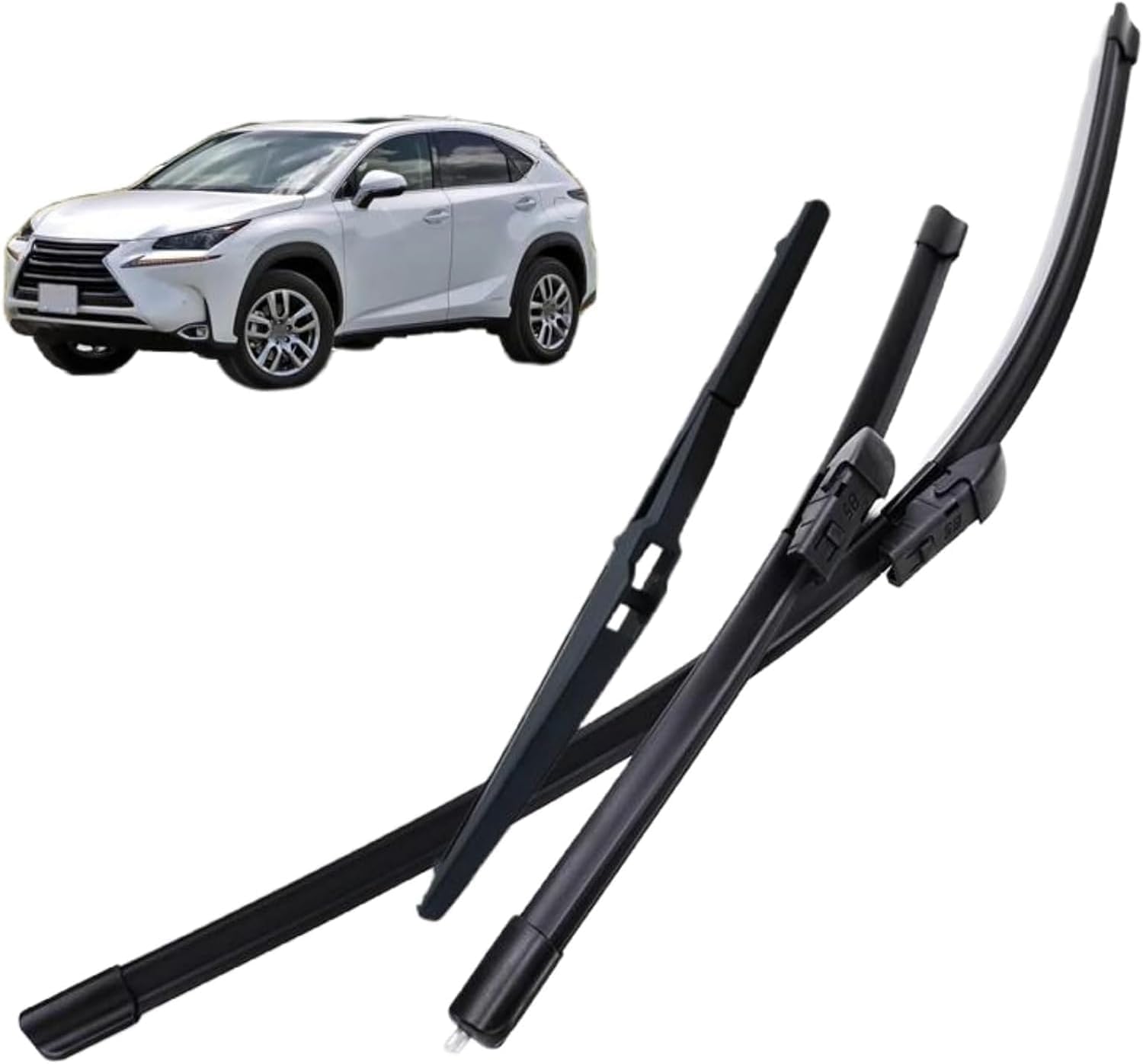 Scheibenwischer Für Lexus NX200 NX200t NX300h 2014-2019 26"+16"+12", Vorne Hinten Wischer Klingen Set Bürsten Fenster Windschutzscheibe Zubehör von NIVQH