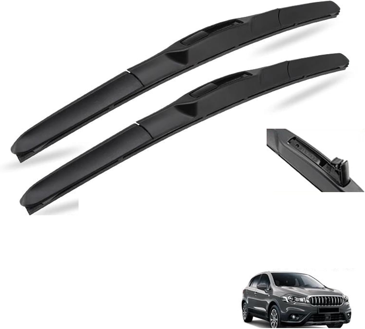 Scheibenwischer Für Suzuki SX4 S-Cross 2013-2018 26"+14", Vorne Hinten Wischer Klingen Set Bürsten Fenster Windschutzscheibe Zubehör von NIVQH