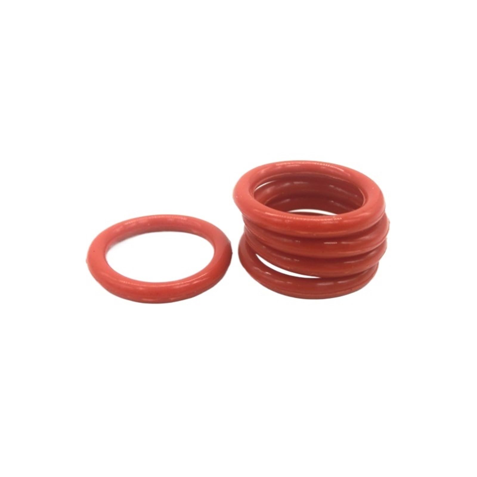 20 Stück 5 mm CS O-Ring-Dichtung, rotes Silikon, Außendurchmesser 35–75 mm, gute Elastizität, VMQ O-Ring-Dichtungsdichtung(55x45x5mm) von NIWPPKIMX