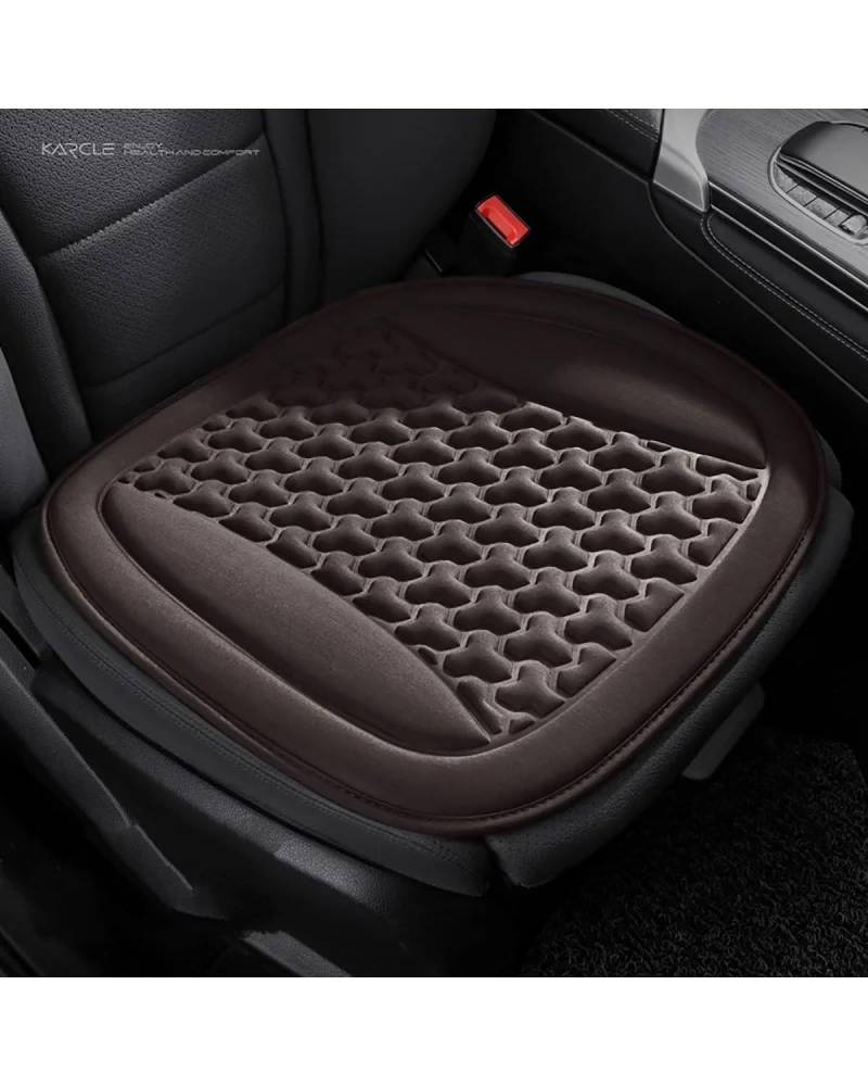 NJHZBH Autositzbezug Atmungsaktiver Autositzbezug Sommer Schweißfestes Autositzkissen Universalsitzkissen Autositzkissen Universalsitzkissen Autositzkissen(Brown Seat Pad) von NJHZBH