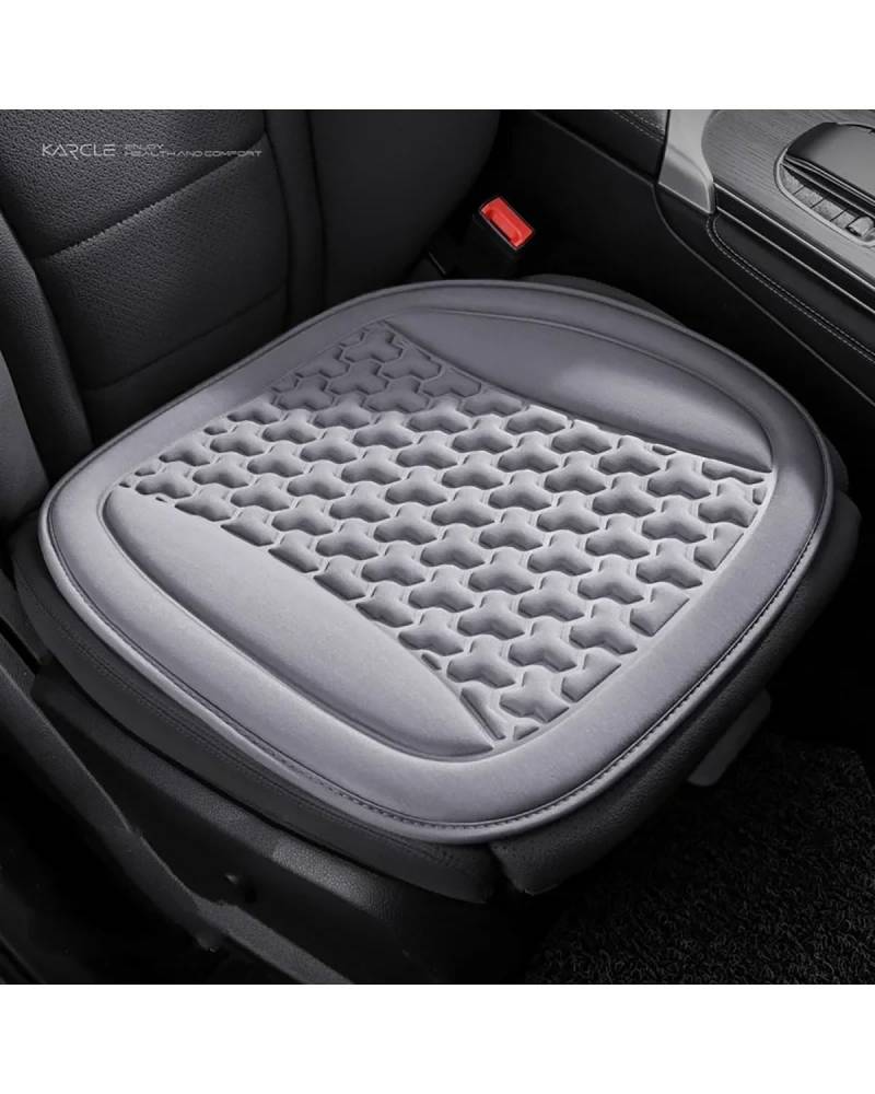 NJHZBH Autositzbezug Atmungsaktiver Autositzbezug Sommer Schweißfestes Autositzkissen Universalsitzkissen Autositzkissen Universalsitzkissen Autositzkissen(Grey Seat Pad) von NJHZBH