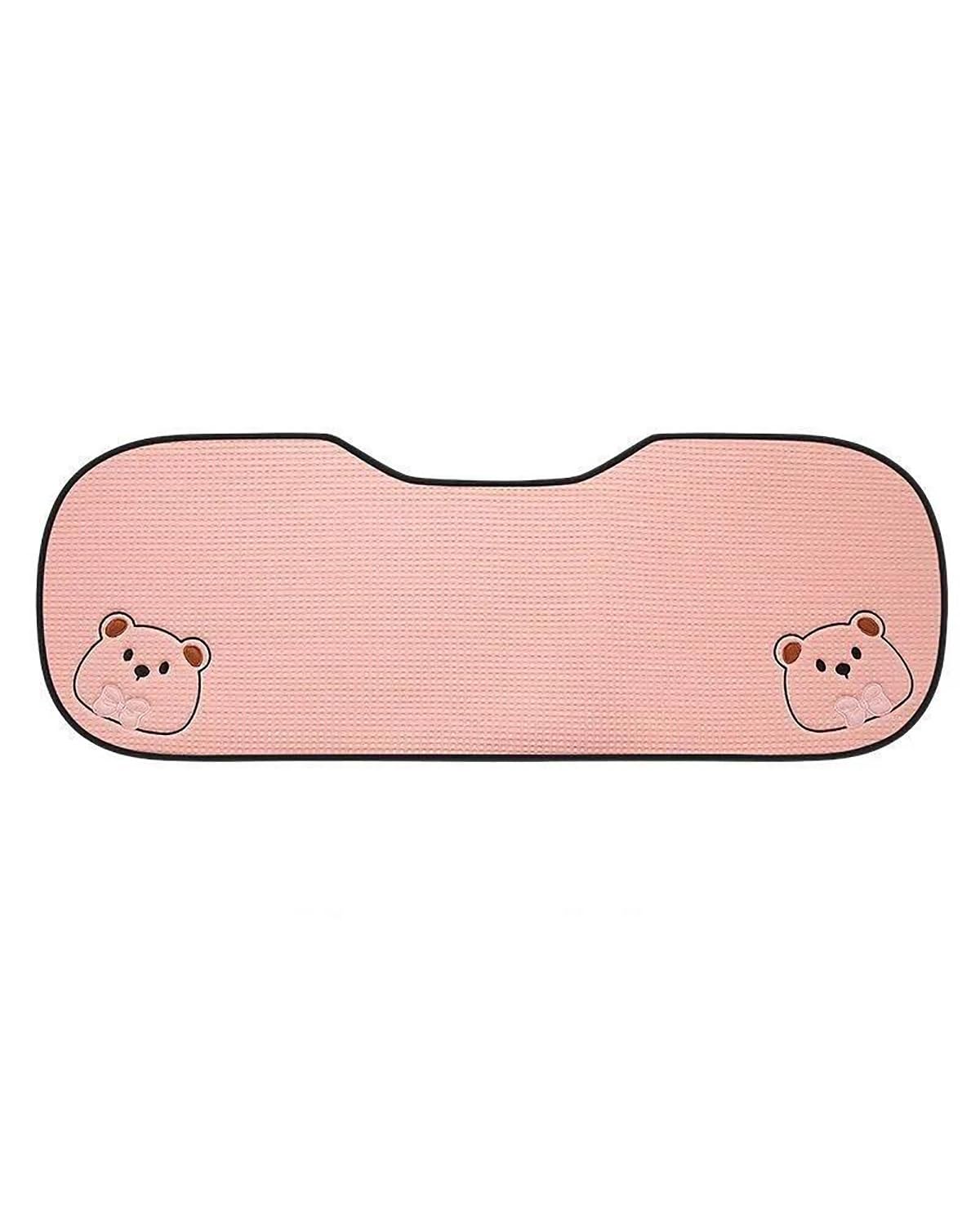 NJHZBH Autositzbezug Autositzkissen Cartoon Eisseide Cool Sommer Einfache Taillenstütze Universal Rosa Autoinnenausstattung Innenausstattung Autositzkissen(P Cushion Back Row) von NJHZBH