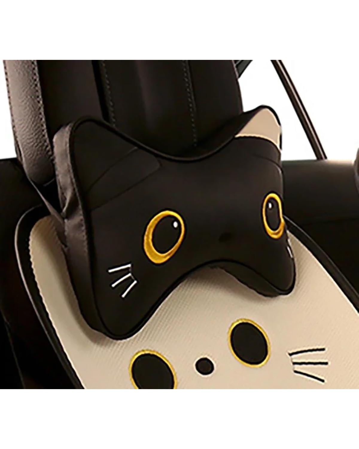 NJHZBH Autositzbezug Autositzkissen Cartoon Niedlich Rutschfester Atmungsaktiver Autositzkissenbezug Innenausstattung Autositzkissen(1pc headrest) von NJHZBH