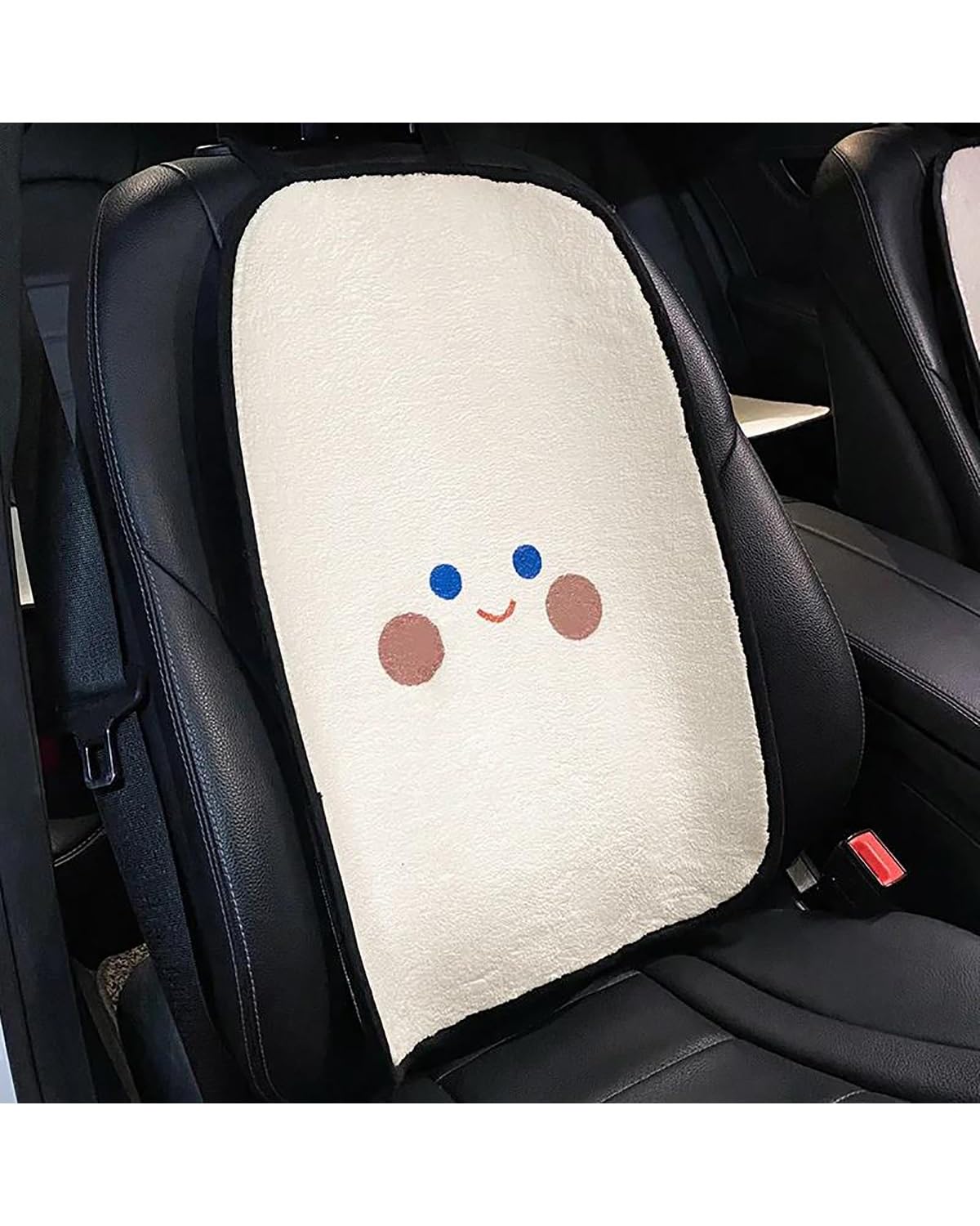 NJHZBH Autositzbezug Lammfell Winter Plüsch Cartoon Auto Vorder- Und Rücksitz Kissenbezüge Auto Innenausstattung Autositzkissen(Backrest Cushion) von NJHZBH