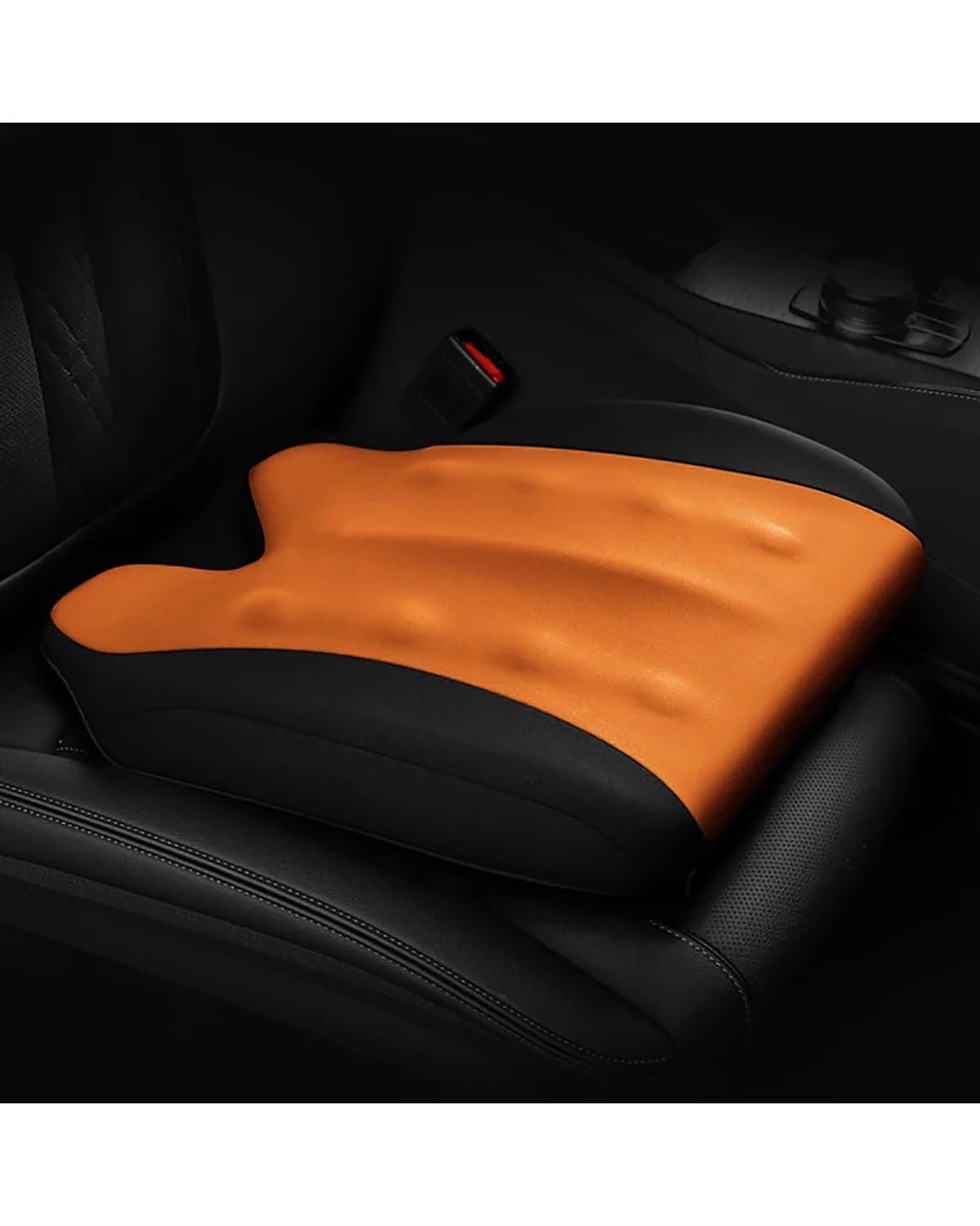 NJHZBH Autositzbezug Memory Foam Autositzerhöhungskissen Geeignet Für Auto Büro Zuhause Schützendes Lendenkissen Universelles Autositzbezug-Zubehör Autositzkissen(5CM-Black Brown) von NJHZBH