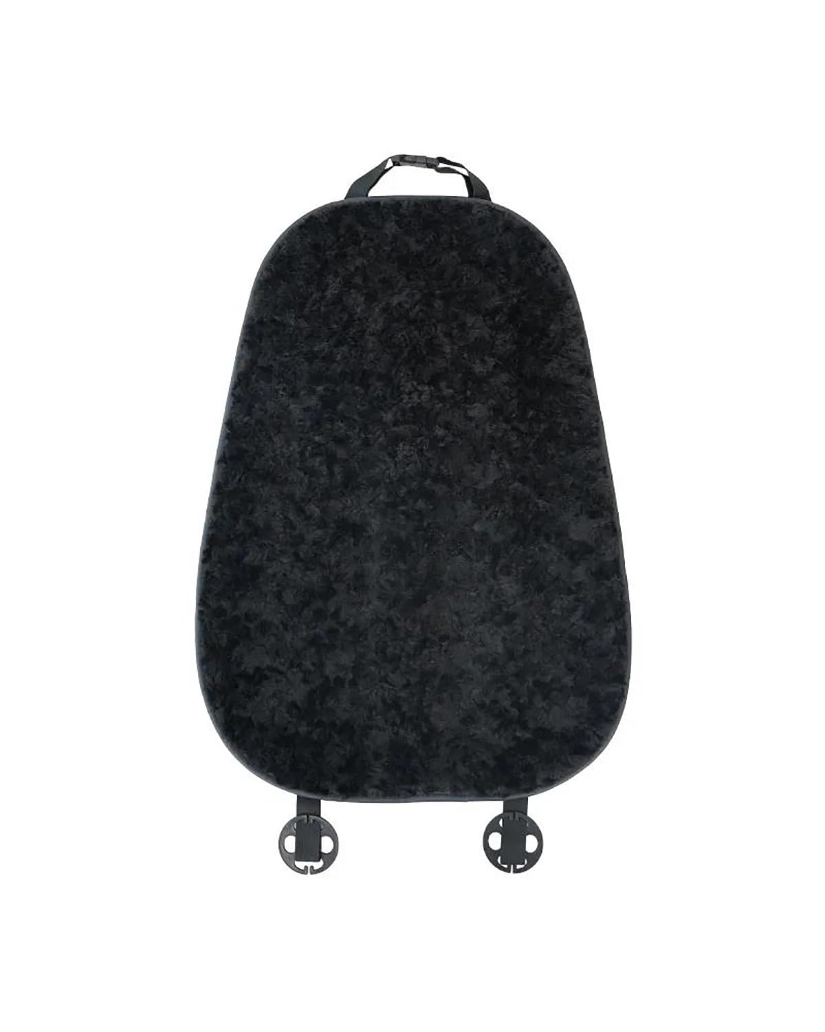 NJHZBH Autositzbezug Plüsch Schwarz Universal Fünf-Sitz Rückenlehne Auto Schutz Sitzkissen Winter Auto Innen Dekoration Autositzkissen(Backrest) von NJHZBH