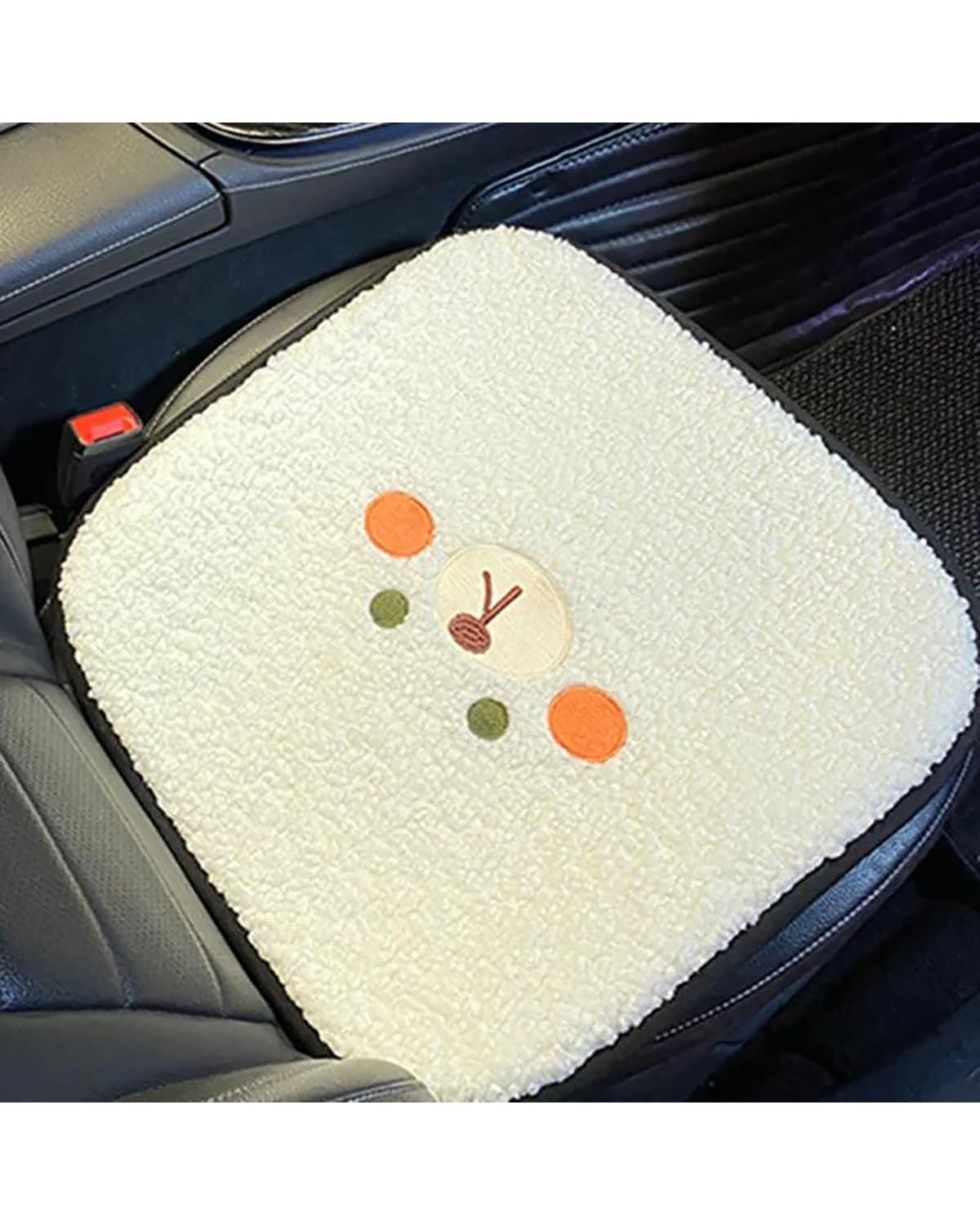 NJHZBH Autositzbezug Plüsch Winter Und Herbst Plüsch Warme Auto Liefert Anti-Rutsch-Schutzsitzkissen Autositzkissen Autositzkissen(Front Cushion) von NJHZBH