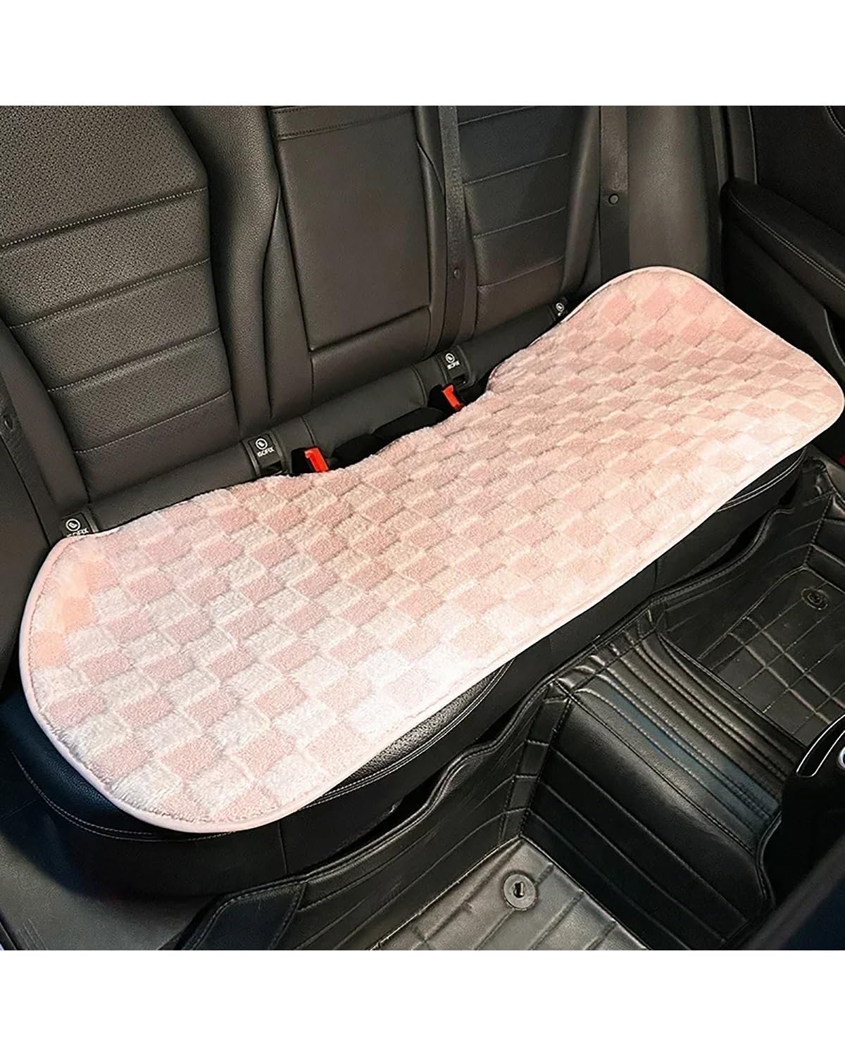 NJHZBH Autositzbezug Verdickter Warmer Autositzbezug Winterplüsch Weiches Autositzkissen Warmes Verdicktes Autositzkissen Für Damen Autositzkissen(Rear Row) von NJHZBH