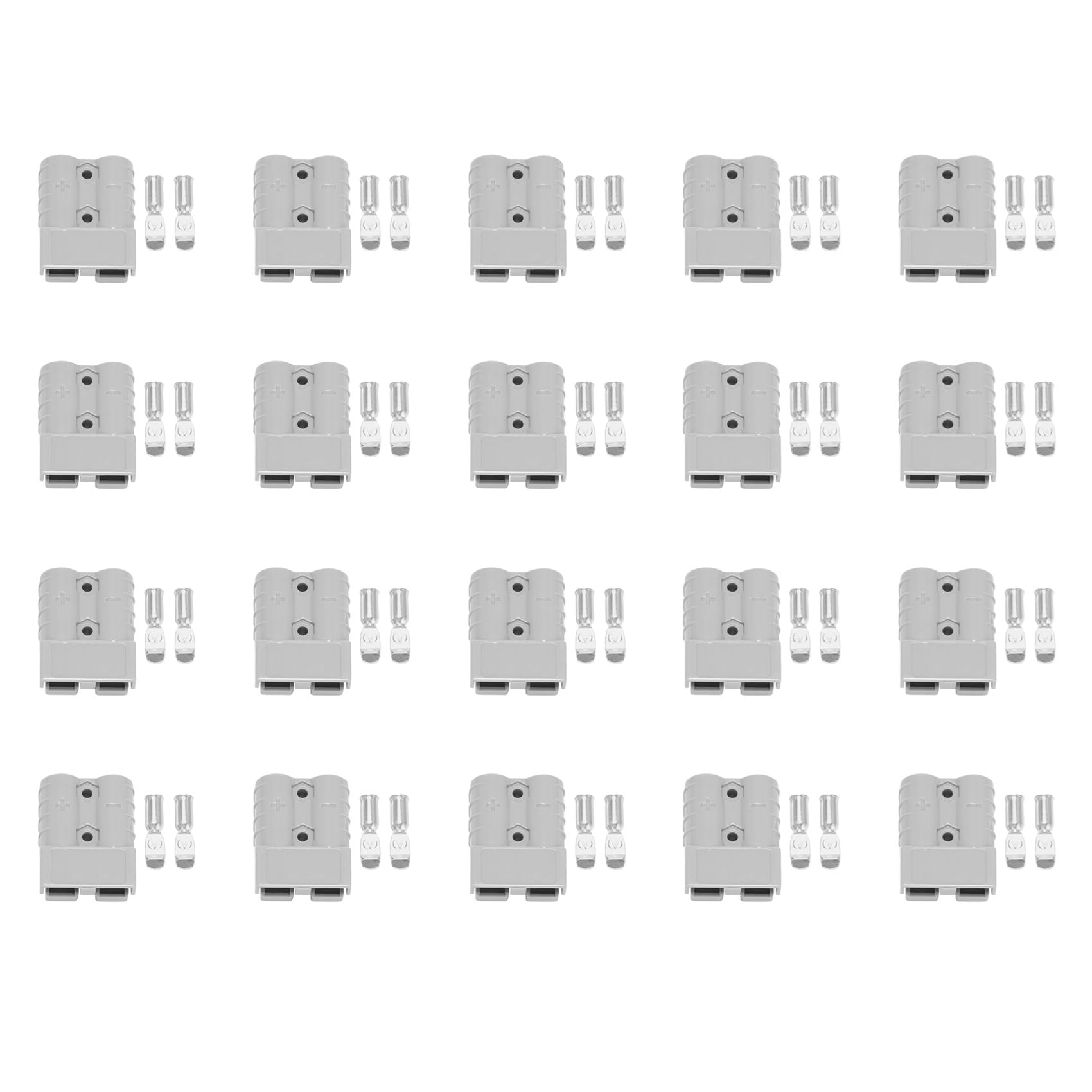 NJTHNTJR 20X für Anderson Style Stecken Verbinder 50A 600V 6-12AWG AC/DC Elektrowerkzeug für 6AWG Plattierte Massive Anschluss Stecker von NJTHNTJR