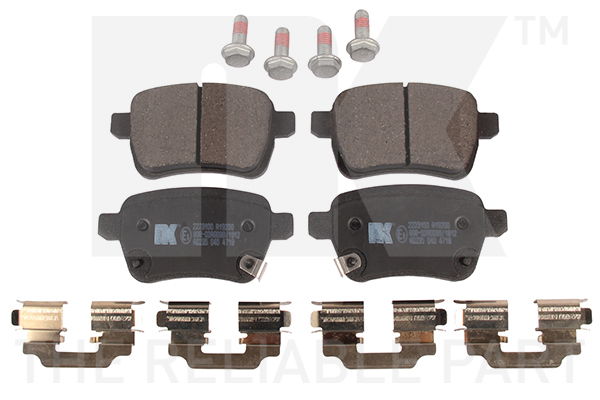 Bremsbelagsatz, Scheibenbremse Hinterachse NK 2223100 von NK