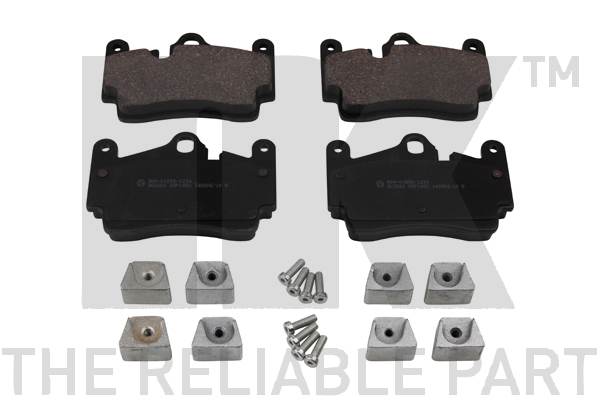 Bremsbelagsatz, Scheibenbremse Hinterachse NK 2247100 von NK