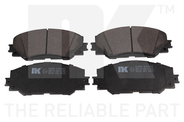 Bremsbelagsatz, Scheibenbremse Vorderachse NK 224595 von NK