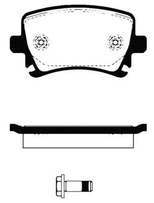 NK 224775 Bremsbelagsatz, Scheibenbremse von NK