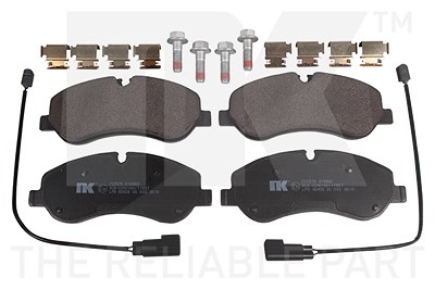 Nk Bremsbeläge mit VWK vorne (Satz) [Hersteller-Nr. 222576] für Ford von NK
