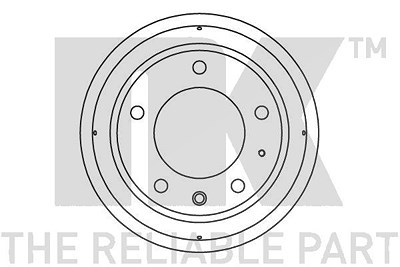 Nk Bremstrommel [Hersteller-Nr. 251212] für Land Rover von NK