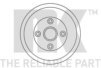Nk Bremstrommel [Hersteller-Nr. 252607] für Honda von NK
