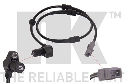 Nk Sensor, Raddrehzahl [Hersteller-Nr. 293724] für Citroën von NK