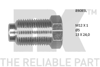 Nk Überwurfschraube [Hersteller-Nr. 890B5L] von NK