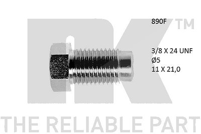 Nk Überwurfschraube [Hersteller-Nr. 890F] von NK