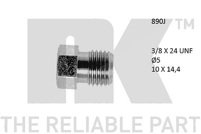 Nk Überwurfschraube [Hersteller-Nr. 890J] von NK