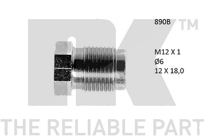 Nk Überwurfschraube [Hersteller-Nr. 890B] von NK