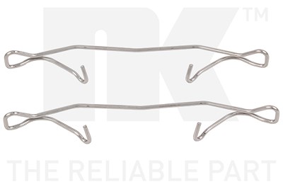 Nk Zubehörsatz Scheibenbremsbelag [Hersteller-Nr. 109-1180] für Alfa Romeo, Chrysler, Citroën, Dacia, Fiat, Ford, Honda, Lancia, Mazda, Mercedes-Benz, von NK