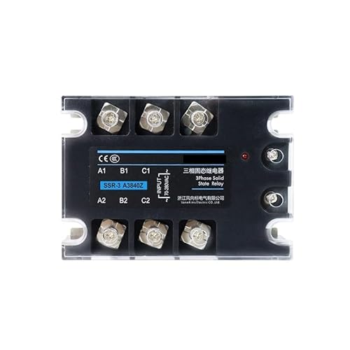 3 Phase Solid State Relay 10A 25A 40A 60A 80A 100A 120A 150A SSR Module 3-32V Input DC 24-380V AC Output NKALTECHC(AA,100A) von NKALTECHC