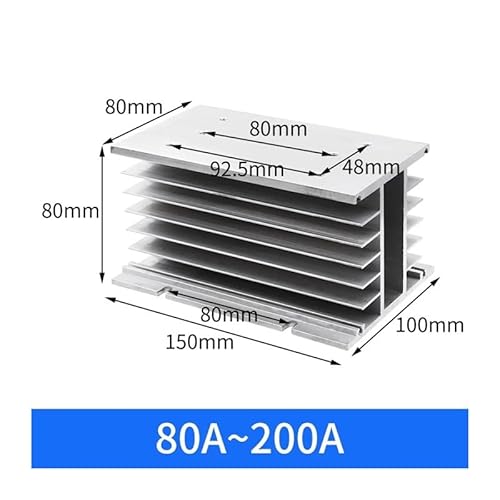 3 Phase Solid State Relay 10A 25A 40A 60A 80A 100A 120A 150A SSR Module 3-32V Input DC 24-380V AC Output NKALTECHC(AA,Radiator 80A-200A) von NKALTECHC