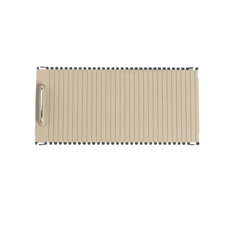 NKCVEZBW Kohlefaser-Mittelkonsolen-Getränkebecherhalter-Abdeckung, Außenrahmenabdeckung, kompatibel mit Mercedes W204 C180 C200 W207 W212 E300(Model A Beige) von NKCVEZBW