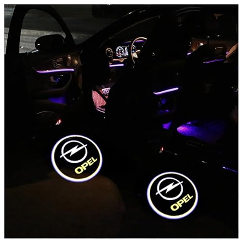 NKIANH Willkommen Licht für OPEL Insignia SUV, Benutzerdefinierte Autotür Licht Projektor Einstiegsbeleuchtung Personalisiert Auto Türlicht Logo Atmosphärenlicht,A von NKIANH