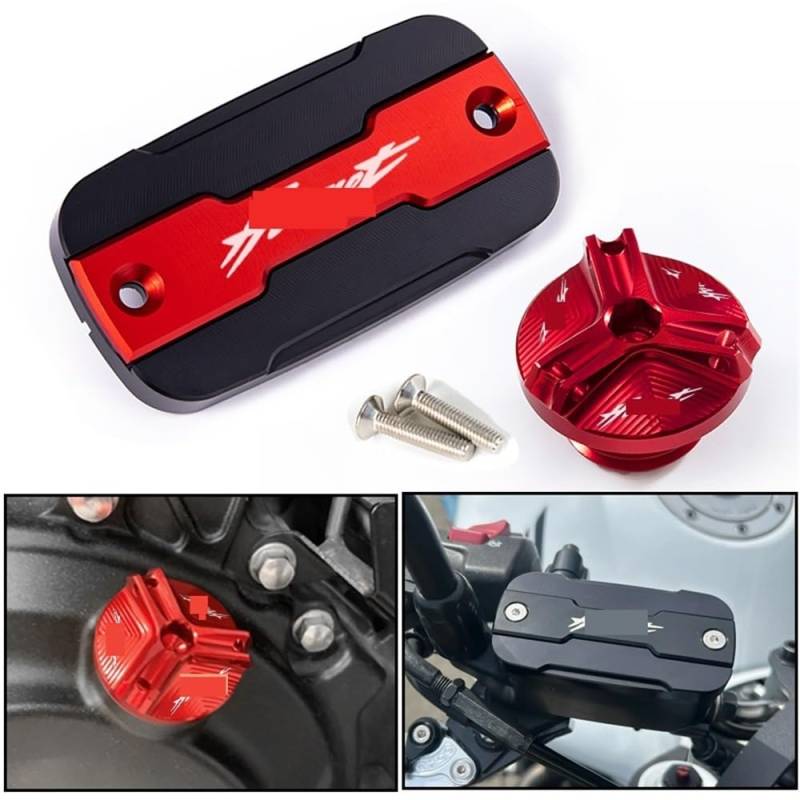 Bremspumpenabdeckung Für Hornet 600 900 CB600F Für Hornet900 1998-2014 Motorrad Öl einfülldeckel Vorne Bremse Reservoir Flüssigkeit Tank Abdeckung von NLEZIZ